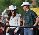 Prinz William und Kate als Cowboys